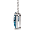 14kt White Gold Fiona Pear Lab Diamond Solitaire Necklace (1/2 Ct. Tw.) side right image one