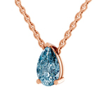 14kt Rose Gold Marisol Pear Lab Diamond Solitaire Necklace (2 Ct. Tw.) standing product image one