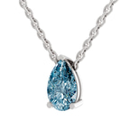 Platinum Marisol Pear Lab Diamond Solitaire Necklace (1 1/2 Ct. Tw.) standing product image one