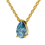 14kt Yellow Gold Marisol Pear Lab Diamond Solitaire Necklace (1 1/2 Ct. Tw.) standing product image one