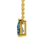 14kt Yellow Gold Marisol Pear Lab Diamond Solitaire Necklace (1 1/2 Ct. Tw.) side right image one