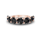 10kt Rose Gold Valentina Round Lab Diamond Anniversary Band (1 Ct. Tw.) front image