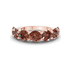 10kt Rose Gold Valentina Round Lab Diamond Anniversary Band (5 Ct. Tw.) front image