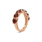 10kt Rose Gold Valentina Round Lab Diamond Anniversary Band (5 Ct. Tw.) standing product image one