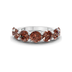 Platinum Valentina Round Lab Diamond Anniversary Band (1 Ct. Tw.) front image