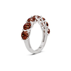 Platinum Valentina Round Lab Diamond Anniversary Band (1 Ct. Tw.) standing product image one