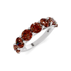 Platinum Valentina Round Lab Diamond Anniversary Band (1 Ct. Tw.) side right image one