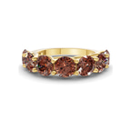 14kt Yellow Gold Valentina Round Lab Diamond Anniversary Band (1 Ct. Tw.) front image