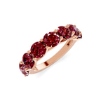 10kt Rose Gold Valentina Round Lab Diamond Anniversary Band (1 Ct. Tw.) side right image one