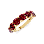 14kt Yellow Gold Valentina Round Lab Diamond Anniversary Band (1 Ct. Tw.) side right image one
