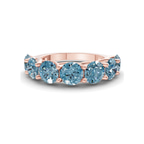 10kt Rose Gold Valentina Round Lab Diamond Anniversary Band (1 Ct. Tw.) front image