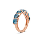 10kt Rose Gold Valentina Round Lab Diamond Anniversary Band (1 Ct. Tw.) standing product image one