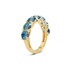14kt Yellow Gold Valentina Round Lab Diamond Anniversary Band (1 Ct. Tw.) standing product image one