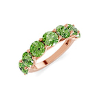 10kt Rose Gold Valentina Round Lab Diamond Anniversary Band (1 Ct. Tw.) side right image one