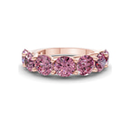 10kt Rose Gold Valentina Round Lab Diamond Anniversary Band (1 Ct. Tw.) front image