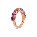 10kt Rose Gold Valentina Round Lab Diamond Anniversary Band (1 Ct. Tw.) standing product image one