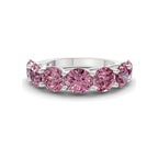 Platinum Valentina Round Lab Diamond Anniversary Band (1 Ct. Tw.) front image