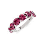 Platinum Valentina Round Lab Diamond Anniversary Band (1 Ct. Tw.) side right image one