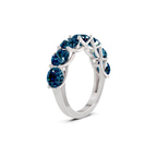 Platinum Valentina Round Lab Diamond Anniversary Band (1 Ct. Tw.) standing product image one
