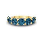 14kt Yellow Gold Valentina Round Lab Diamond Anniversary Band (1 Ct. Tw.) front image