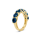 14kt Yellow Gold Valentina Round Lab Diamond Anniversary Band (1 Ct. Tw.) standing product image one