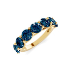 14kt Yellow Gold Valentina Round Lab Diamond Anniversary Band (1 Ct. Tw.) side right image one