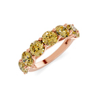 10kt Rose Gold Valentina Round Lab Diamond Anniversary Band (1 Ct. Tw.) side right image one