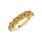 10kt Yellow Gold Valentina Round Lab Diamond Anniversary Band (1/2 Ct. Tw.) side right image one