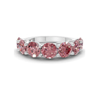 Platinum Valentina Round Lab Diamond Anniversary Band (1 Ct. Tw.) front image