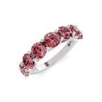 Platinum Valentina Round Lab Diamond Anniversary Band (1 Ct. Tw.) side right image one