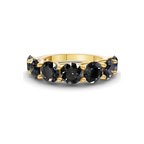 9ct Yellow Gold Leandra Round Lab Diamond Anniversary Band (1 Ct. Tw.) front image