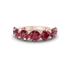 14ct Rose Gold Leandra Round Lab Diamond Anniversary Band (1 Ct. Tw.) front image
