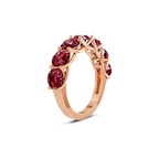 14ct Rose Gold Leandra Round Lab Diamond Anniversary Band (1 Ct. Tw.) left