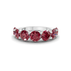 Platinum Leandra Round Lab Diamond Anniversary Band (1 Ct. Tw.) front image