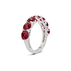 Platinum Leandra Round Lab Diamond Anniversary Band (1 Ct. Tw.) left