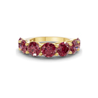 9ct Yellow Gold Leandra Round Lab Diamond Anniversary Band (1 Ct. Tw.) front image