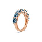 9ct Rose Gold Leandra Round Lab Diamond Anniversary Band (1 Ct. Tw.) left