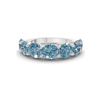 9ct White Gold Leandra Round Lab Diamond Anniversary Band (1 Ct. Tw.) front image