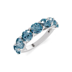 9ct White Gold Leandra Round Lab Diamond Anniversary Band (1 Ct. Tw.) right