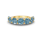 9ct Yellow Gold Leandra Round Lab Diamond Anniversary Band (1 Ct. Tw.) front image