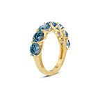9ct Yellow Gold Leandra Round Lab Diamond Anniversary Band (1 Ct. Tw.) left