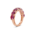 9ct Rose Gold Leandra Round Lab Diamond Anniversary Band (1 Ct. Tw.) left