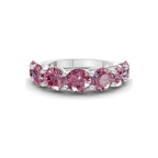 9ct White Gold Leandra Round Lab Diamond Anniversary Band (1 Ct. Tw.) front image