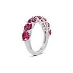 9ct White Gold Leandra Round Lab Diamond Anniversary Band (1 Ct. Tw.) left