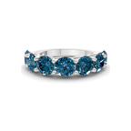 Platinum Leandra Round Lab Diamond Anniversary Band (1 Ct. Tw.) front image