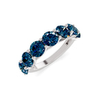 Platinum Leandra Round Lab Diamond Anniversary Band (1 Ct. Tw.) right