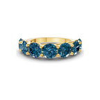9ct Yellow Gold Leandra Round Lab Diamond Anniversary Band (1 Ct. Tw.) front image