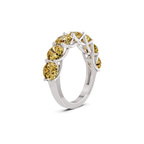 Platinum Leandra Round Lab Diamond Anniversary Band (1 Ct. Tw.) left