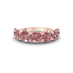 9ct Rose Gold Leandra Round Lab Diamond Anniversary Band (1 Ct. Tw.) front image
