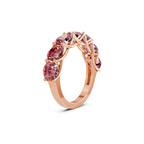9ct Rose Gold Leandra Round Lab Diamond Anniversary Band (1 Ct. Tw.) left